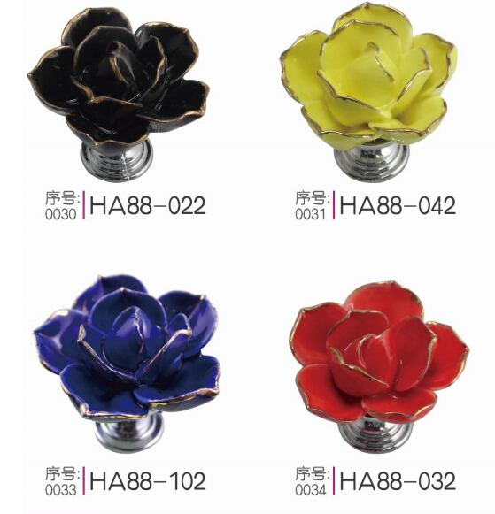  flower ceramic Knobs