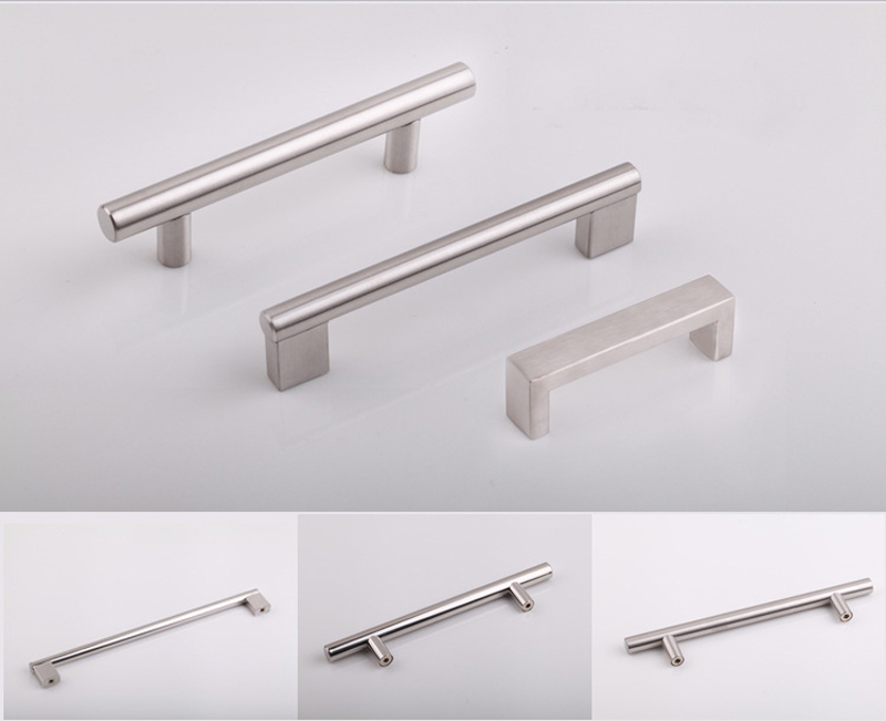brushed stainless steel drawer pulls