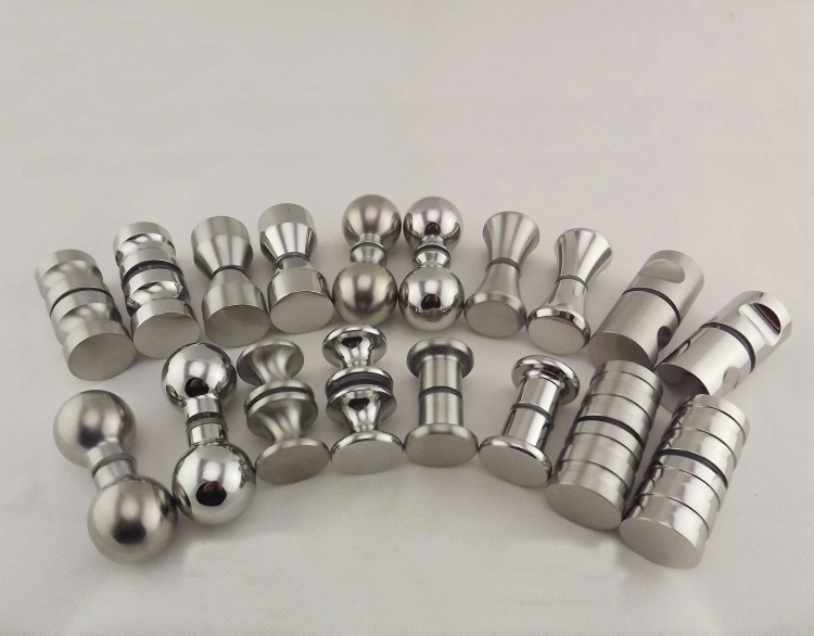 brushed stainless steel knobs