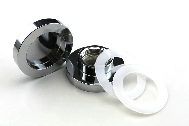 stainless steel glass flush double sided door pull handle