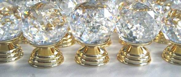 crystal glass knobs