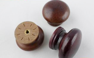 Furniture accessories wooden knobs for kitchen cabinets