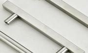 brushed stainless steel kitchen handles