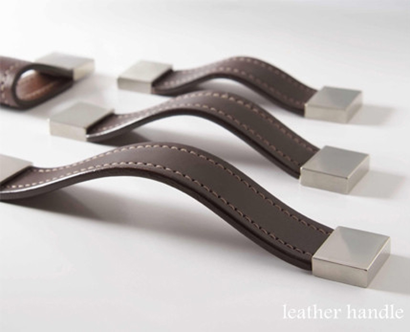 kitchen cabinet handles leather